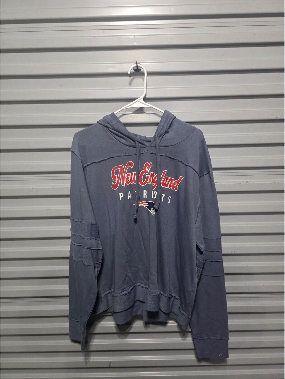 NFL New England Patriots Officially Licensed Blue Pullover Hoodie Women's 2XL